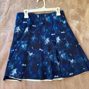 Forever 21 Blue Patterned Skirt